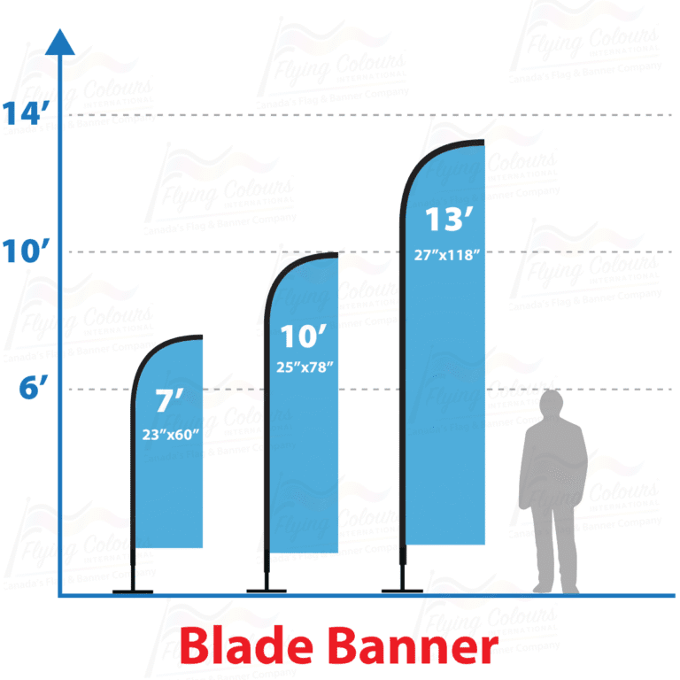 Blade Banner Size