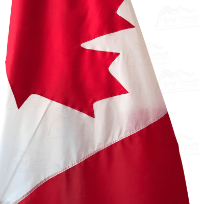 Appliqued Canada Flag - Zoom In